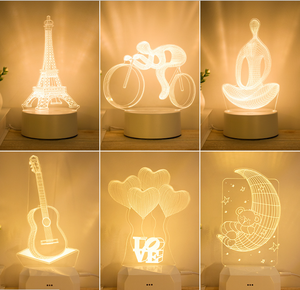 Veilleuse 3D créative et personnalisée, cadeau d'anniversaire, lampe de noël, décoration pour salle - Product Image 5