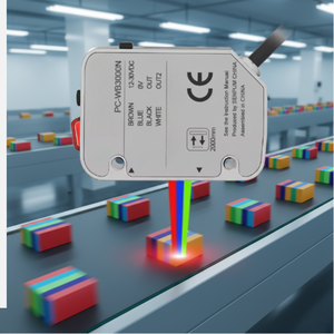 Photoelectric Color Detection Sensor Module 3m Digital Display Photo Electric Colour RGB Sensor NPN Output Recognition - Product Image 1