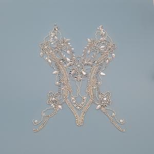 Tissu de dentelle de mariage 2023 <span class=keywords><strong>en</strong></span> <span class=keywords><strong>tulle</strong></span> entièrement orné de perles et d'appliques brillantes pour robe de soirée - Product Image 6