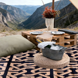 เสื่อชายหาดแบบพกพา เป็นมิตรกับสิ่งแวดล้อม กันน้ำ กันความชื้น ทนทาน ทันสมัย เหมาะสำหรับการตั้งแคมป์ - Product Image 1