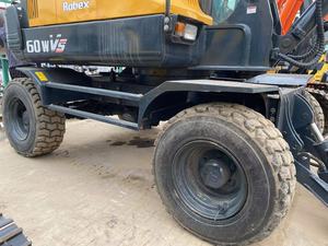 Escavatore Gommato Usato <span class=keywords><strong>HYUNDAI</strong></span> R60W da 6 Tonnellate, Digger Cingolato di Seconda Mano 60WVS <span class=keywords><strong>HYUNDAI</strong></span> - Product Image 4