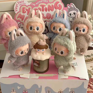 Barang Baru Original Popmart Labubu Have a Seat Kawaii Surprise Toy Plush Keychain Blind Box Scannable labubu - Product Image 5