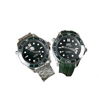 Vente directe d'usine Haima 300 Montre homme entièrement automatique mécanique avec bracelet en acier inoxydable, aiguilles lumineuses, 42 mm, étanche 300 m