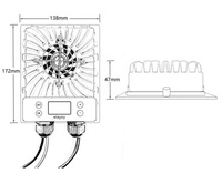 CE ELEJOY EMD600W FABRICANT 600W 12/24V CONTRÔLEUR DE CHARGE SOLAIRE MPPT RÉGLABLE 99% AFFICHAGE LCD CHARGEUR DE BATTERIE SMART BUCK