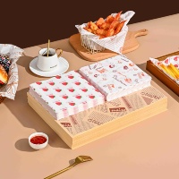 Papier d'emballage alimentaire enduit de PE imperméable et résistant à la graisse pour hamburgers, en-cas et pain