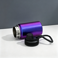 Botol Air Terisolasi Baja Anti Karat Lapis Elektro 12oz, Dinding Ganda Bebas BPA, Botol Air Custom dengan Logo untuk Anak