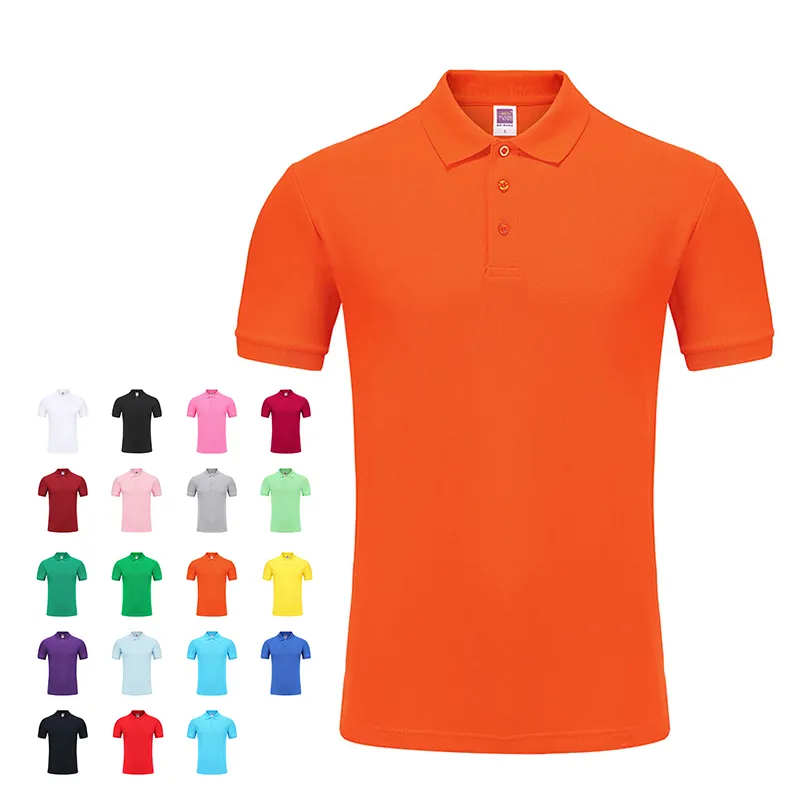 CT0004 Bộ Đồ Polo Thể Thao Khuyến Mại Thêu Logo Tùy Chỉnh Áo Thun Áo Cánh Cổ Áo Thun Cotton