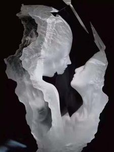 Sculpture transparente d'extérieur en résine cristalline platine, statue créative de la déesse Vénus, ornement artistique personnalisé, fabriqué en Chine - Product Image 4