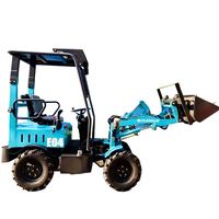 Mini pala gommata elettrica del motore della batteria della pista compatta agricola portatile