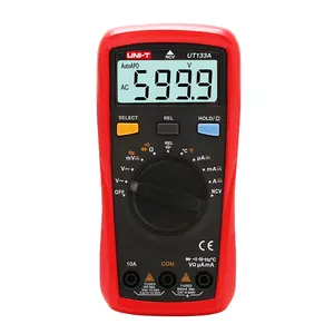 UNI-T UT133A UT133B multímetro Digital, 600V 10A Celsius de advertencia de alta tensión de apagado automático de cuenta 6000