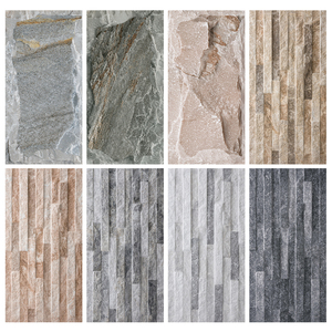 Đầy Đủ Cơ Thể 300*600Mm Sứ Gốm Bên Ngoài Bức Tường Gạch 3D Stereo Mô Phỏng Đá Mô Hình Rắn Matte Nhà Ngoài Trời Tường Gạch - Product Image 4