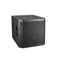 Caisse de son active en bois 1000W RMS avec woofer ferrite 18 pouces, subwoofer DJ classe D pour la vente en gros audio