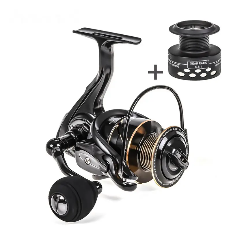 High Speed Fishing Coil With Extra Spool 8KG Max Drag Metal CNC Handle EVA Knob Reels For Saltwater