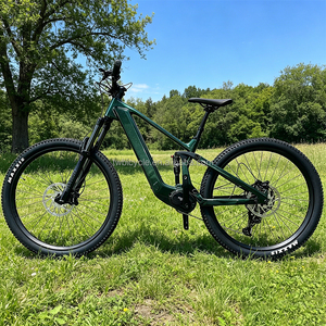 Bicicleta de Suspensión Completa de 27.5/29 Pulgadas, Em19, Fibra de Carbono, E-mtb, 720wh, M6100, 12 Velocidades, Motor Central M820, Bicicleta Eléctrica de Montaña Em19 (m6100/12s+m8) - Product Image 1