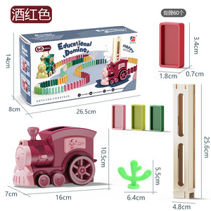 Pose automatique <span class=keywords><strong>Domino</strong></span> Train voiture <span class=keywords><strong>électrique</strong></span> blocs de briques Kits jeux créatifs Intelligence éducatif bricolage jouets enfants cadeau d'anniversaire - Product Image 5