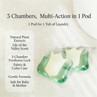 Ansmann Eco-Friendly Apparel Laundry Pods Aroma Bunga 50%-80% Bahan Aktif Membersihkan Secara Mendalam Menghilangkan Noda Melindungi Warna