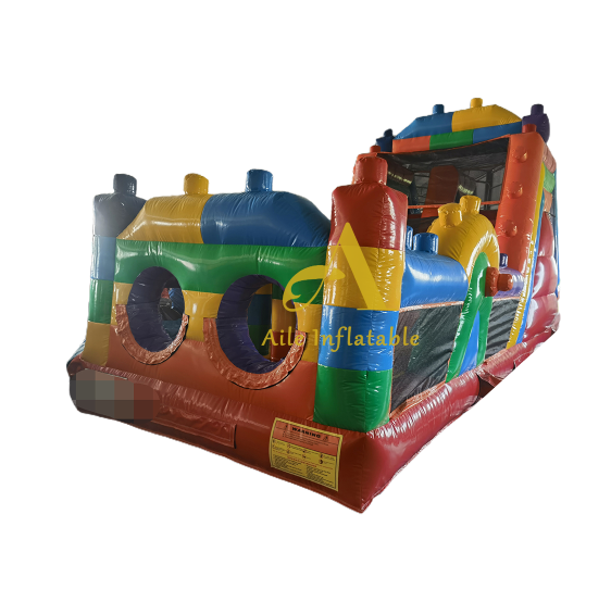 Shopping Mall Amusement Park Building Blocks Obstacle Track Inflatable Tunnel Games Outdoor Software Games Inflatable Obstacle