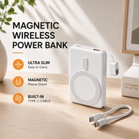 Batterie externe magnétique sans fil 10000 mAh 22,5 W à charge rapide ultra-mince avec affichage LED Type-C – Vente en gros