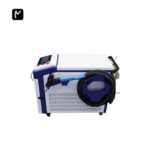 Machine de soudage au laser à fibre industrielle de petite taille, portable, acier inoxydable, métal, 200 <span class=keywords><strong>amp</strong></span>ères, machine de décapage au laser 4 en 1, 1500w - Product Image 1