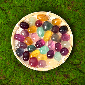 Pierres Roulées en Cristal Colorées en Gros, Pierres Polies de Guérison en Fluorite Bonbon pour la Décoration - Product Image 3