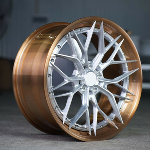 Moyeu de Roue Forgée 2 Pièces Brossé Argent <span class=keywords><strong>Centre</strong></span> <span class=keywords><strong>Jante</strong></span> Bronze Antique 17-22 Pouces 5x120 5x112 5x130 Déport/PCD/Alésage Central Personnalisé, - Product Image 3