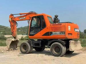 Excavadora Doosan de segunda mano, excavadora hidráulica de ruedas de 15 toneladas a la venta, excavadora de ruedas Doosan usada de 150, de 2, 2, 2, 2, 1, 2, 2, 2 - Product Image 3