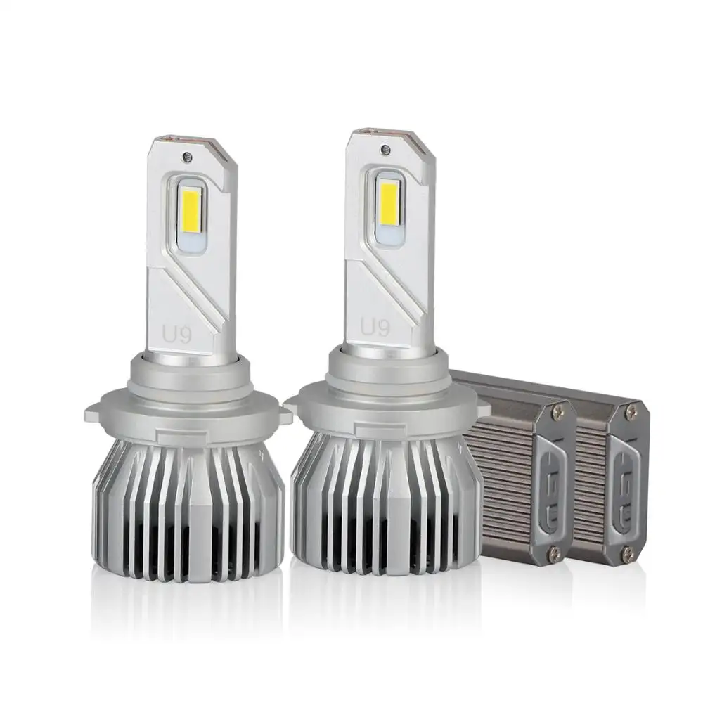 Beam Angle 360 LED 100W Led Headlight U9 VS C6 LED Headlight CSP Led Bulbs Led lights Led lamps 9005 9006 VS Xenon