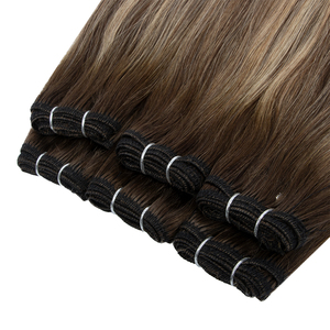Extensions de cheveux en mèches doubles tirées à la machine, qualité Remy, lisses et douces, grade 12A, pour la beauté, Qingdao <span class=keywords><strong>Haohao</strong></span> Hair Wholesale - Product Image 2
