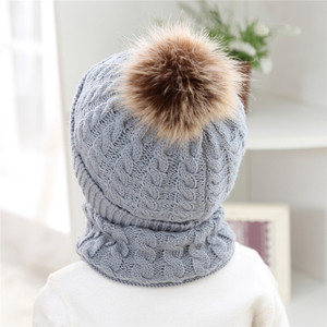 Bán Buôn Tùy Chỉnh Mùa Đông Mũ Và Khăn Đặt Cho Trẻ Em Ấm Beanie Đan Phong Cách Giá Rẻ Tùy Chỉnh - Product Image 2