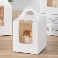 Fête Dessert emballage extérieur Rectangle gâteau beignet papier boîte pliante personnalisation cadeau Dessert boîte emballage avec arc