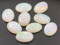 Opales australiennes naturelles fines, cabochons de forme ovale, pierres précieuses en vrac de tailles variées pour la fabrication de bijoux