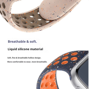 Correa de Reloj de Silicona de Dos Tonos Compatible con Iwatch11, Transpirable, con Hebilla en Forma de Mariposa, Correa Deportiva para Reloj, Venta al por Mayor - Product Image 4