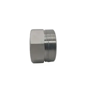 customized 304 316 ss stainless steel threaded pipe fitting hexagon bushing