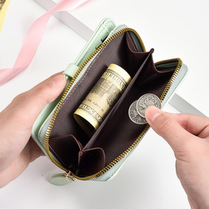 <span class=keywords><strong>Portafoglio</strong></span> di <span class=keywords><strong>Lusso</strong></span> in Pelle PU per Donne con Porta Carte, Portacarte di Credito Femminile con Cerniera - Product Image 4