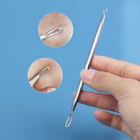Outil d'extraction professionnel 2-en-1 soins de beauté en acier inoxydable points noirs dissolvant d'imperfections bouton comédon enlèvement nouveau