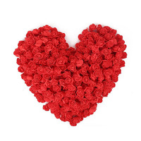 Mini-têtes de roses en mousse de 3,5 cm, fleurs artificielles en PE, 500 pièces/sac, matériaux et accessoires DIY, petites fleurs