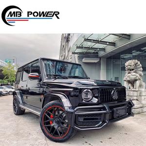 Accessoires de voiture de haute qualité classe G W464 G63 bull bar pour 2019y ~ noir argent acier inoxydable <span class=keywords><strong>garde</strong></span> pièces automobiles kits de carrosserie - Product Image 4