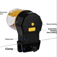 Nouveau design, alimentation quantitative, batterie longue durée, grande capacité, six vitesses réglables, distribution programmée, distributeur intelligent de nourriture pour poissons