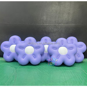 Einkaufs zentren Benutzer definierte aufblasbare Weihnachts fest dekorationen Gelbe PVC aufblasbare lila Blumen für Werbeaktionen - Product Image 5