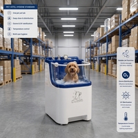Baignoire pour chien en acrylique de luxe, robuste, empilable, de qualité professionnelle, apaisante, aquatique, translucide, laiteuse, visuellement relaxante et thérapeutique