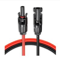 Entrega rápida Conectores de panel de energía fotovoltaica solar Cable IP67 Macho Mini Usb Hembra Tablero Cobre plateado