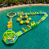 Équipement de jeux aquatiques géants en PVC pour l'extérieur, parc aquatique gonflable flottant pour adultes en promotion