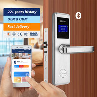 Cerradura Inteligente para Puerta de Hotel con Pantalla LCD, Desbloqueo con Tarjeta RFID y Aplicación TT