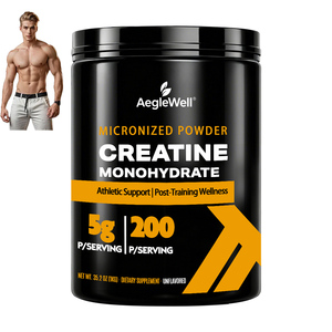 AegleWell Creatina en Polvo Más Vendida |   Envase Grande de 200 Porciones, Apoya la Masa Muscular Magra y la Resistencia en Entrenamientos de Alta Intensidad - Product Image 1