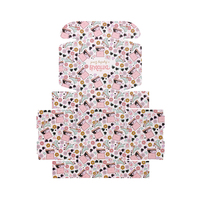 Boîte d'expédition plate en carton ondulé E-flute personnalisée, boîte à courrier premium, boîte cadeau, boîte d'abonnement pour l'emballage de coffrets cadeaux et de kits beauté