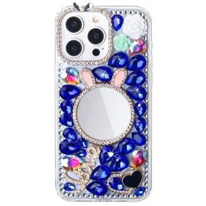 Wholesale Luxury Diamond Pearl Glitter Mirror Bling TPU+PC Mobile Phone Case Magnetic Ring Holder Shockproof Multi Colors for - Product Image 2