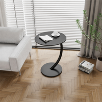 Table basse en acier inoxydable moderne et durable pour salon, chambre à coucher, hôtel - Design industriel élégant