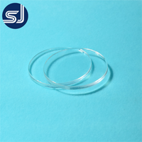 SJ QUARTZ Lentilles optiques en quartz transparent, fenêtres de visualisation carrées pour usage en laboratoire, soudage, découpe, épaisseur de 0,5 mm à 20 mm