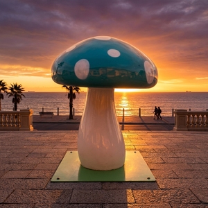 Escultura de Hongo de FRP Grande Personalizada de Fábrica Profesional, Estatua de Alto Brillo para Exhibición, <span class=keywords><strong>Atrio</strong></span>, Decoración Navideña - Product Image 3