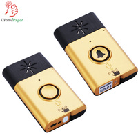 Interphone sans fil H6 couleur argent/or avec fonction de conversation, portée de 300 m, sonnette de porte pour usage domestique